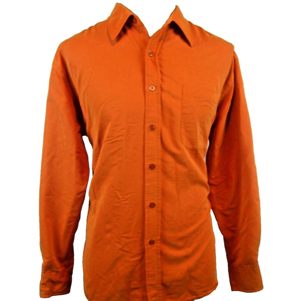 Mens Vintage Oleg Cassini Silk/Rayon Blend Rose LS Casual Shirt sz LG